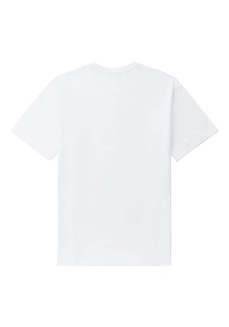 printed t-shirt unisex white in cotton COMME DES GARÇONS PLAY | AX-T337-0513